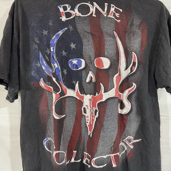 Bone Collector Hunting American Flag T Shirt Mens Size Medium - Picture 4 of 5